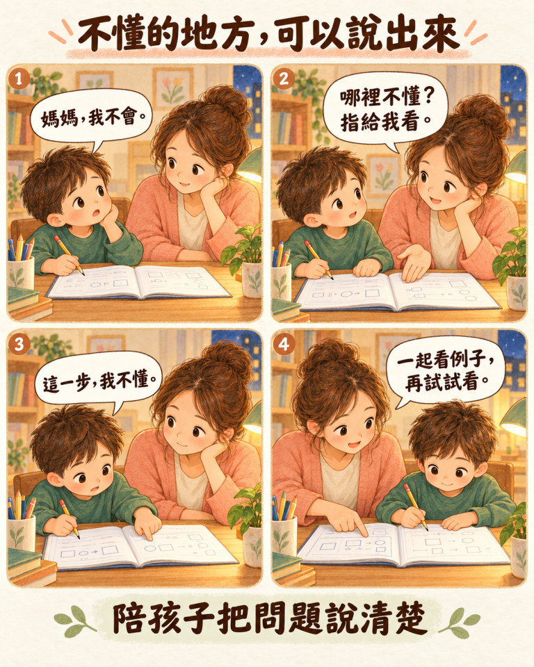 不懂的地方,可以說出來 ✏️