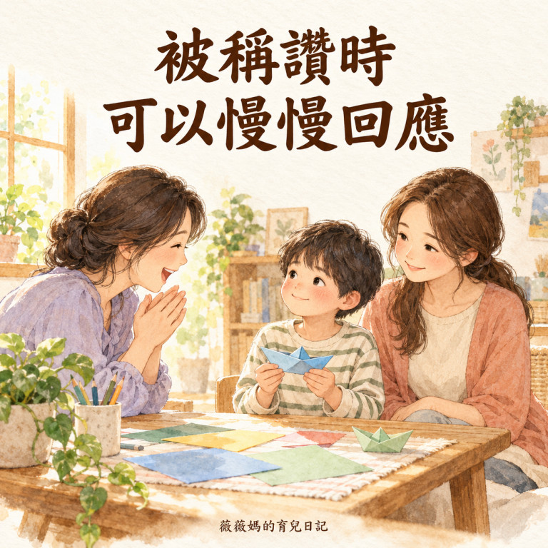 被稱讚時 可以慢慢回應