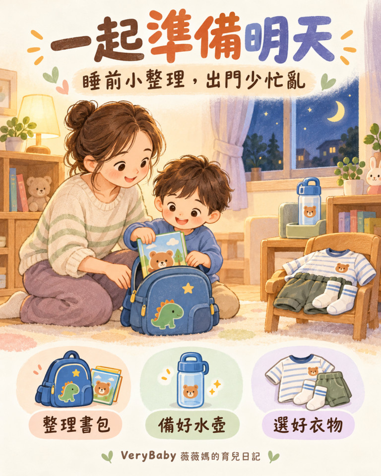 一起準備明天,讓早晨少一點忙亂 🌙