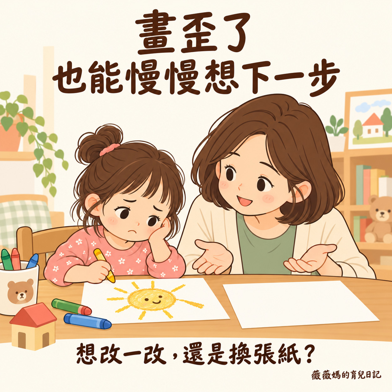 畫歪了，也能慢慢想下一步 🎨