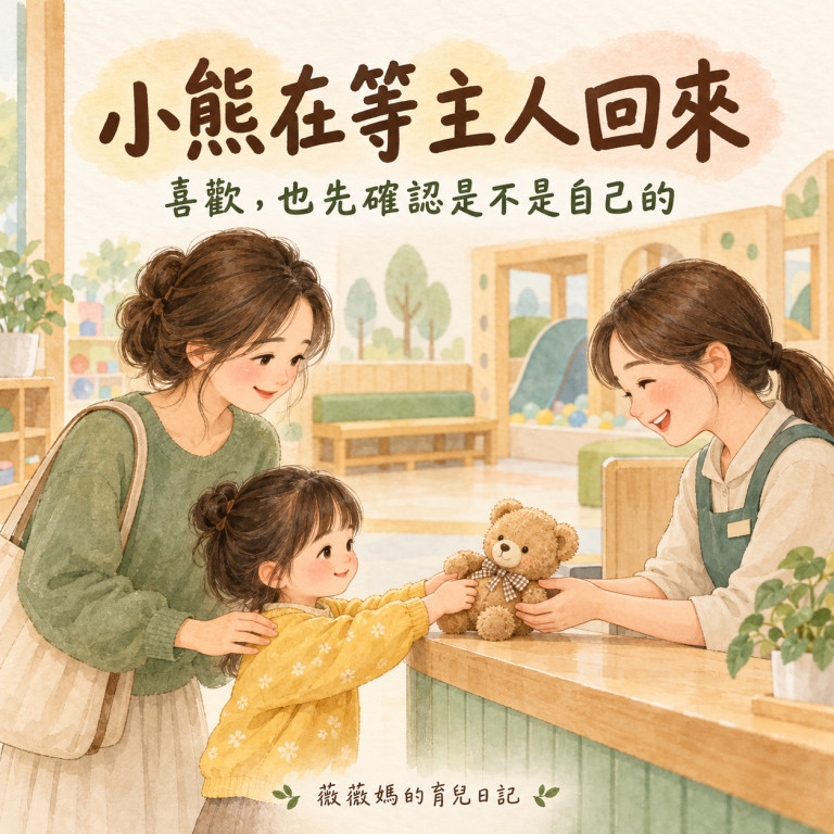 小熊在等主人回來