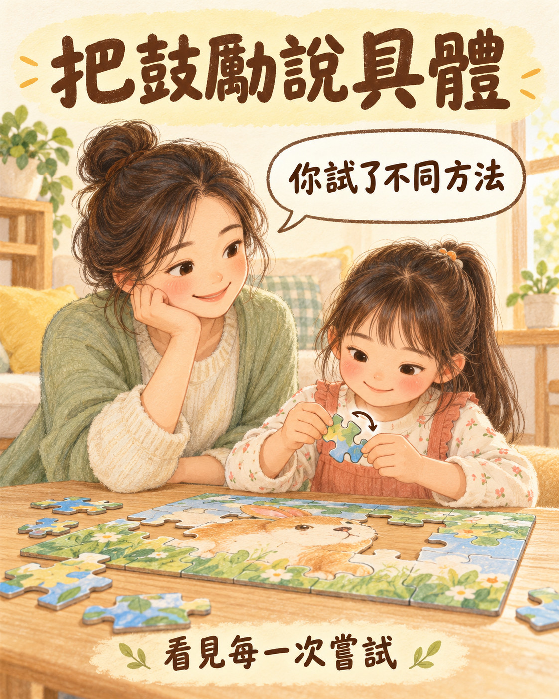 把鼓勵說具體，看見孩子的嘗試 🌱
