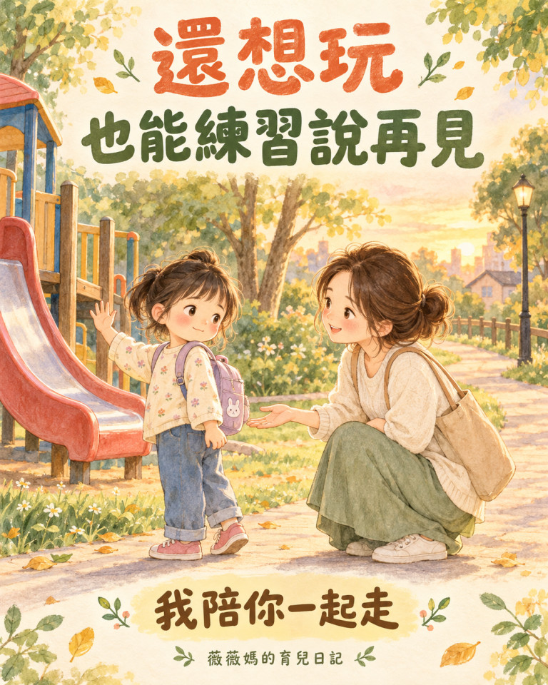 還想玩,也能練習說再見 🌿