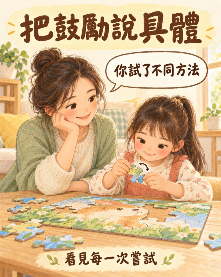 把鼓勵說具體,看見孩子的嘗試 🌱