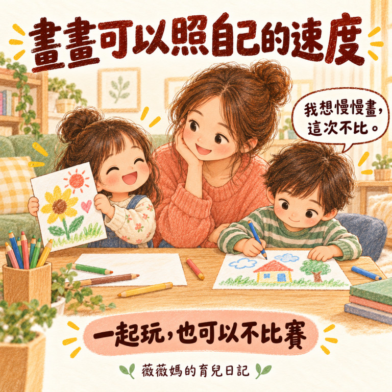 畫畫可以照自己的速度