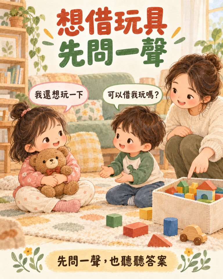 想借玩具，先問一聲 🧸