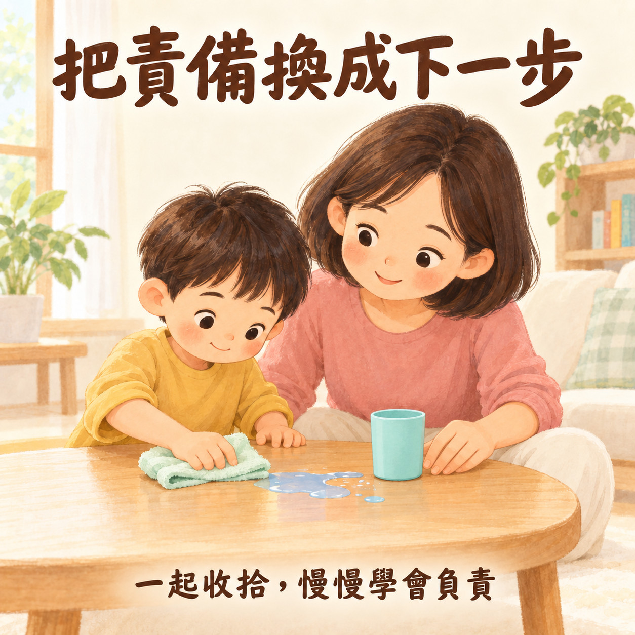 把責備換成下一步 🧽