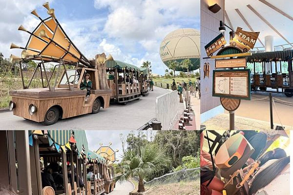 沖繩JUNGLIA 叢林樂園 開箱Tam Tam Tram 音樂歡樂遊園車 載你奔向叢林的節奏之旅｜米米瘋