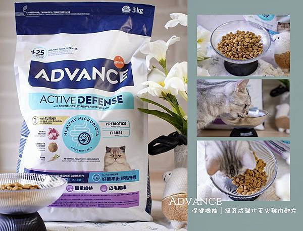 高含肉量貓糧推薦｜【Advance愛旺斯】西班牙獸醫推薦品牌，益生元貓糧，絕育成貓化毛火雞肉配方開箱，幫毛孩補好菌還能減緩毛球困擾！