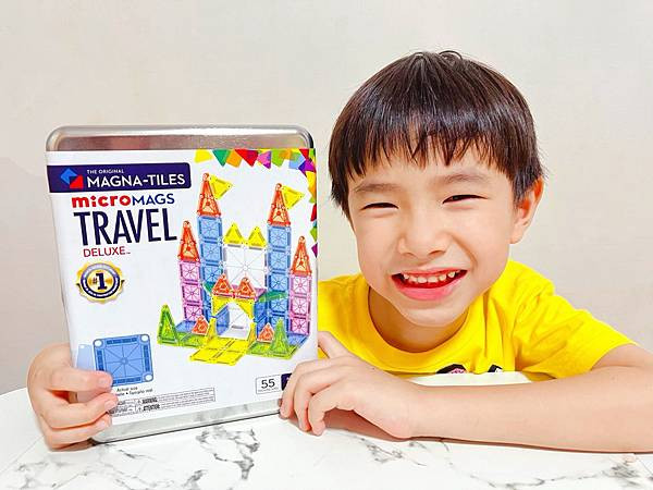 【親子旅行神器】Magna-Tiles®迷你磁力積木 | 親子隨時玩，隨身打造迷你世界